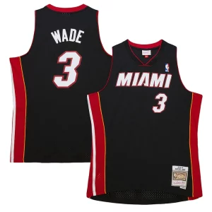 Dwyane Wade Vibrant Miami Heat Hardwood Classics Swingman Jersey Black - Dernières unités - Ne manquez pas cette opportunité