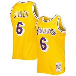Eddie Jones Los Angeles Lakers 1996/97 Superbe Hardwood Classics Swingman Jersey Gold - Événement exclusif - Soyez l'un des premiers à avoir ce maillot