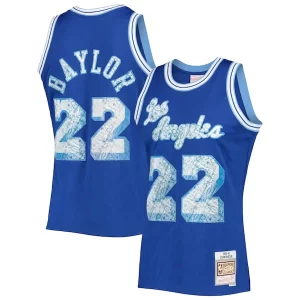 Elgin Baylor Los Angeles Lakers Stylish 1996/97 Hardwood Classics NBA 75th Anniversary Diamond Swingman Jersey Royal - Maillot de qualité supérieure - Durable et résistant