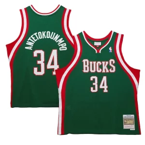 Giannis Antetokounmpo Milwaukee Bucks 2013/14 Hardwood Commémoratif Classics Swingman Jersey Hunter Green - Maillot de collection - Un bijou pour les amateurs