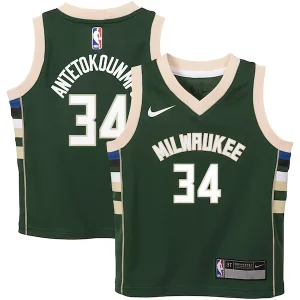 Giannis Antetokounmpo Milwaukee Bucks Nike Toddler Swingman Player Incontournable Jersey Icon Edition Green - Pour les amateurs de basketball passionnés - Livraison rapide