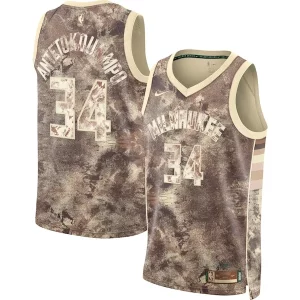 Giannis Antetokounmpo Milwaukee Bucks Nike Unisex Dashing Select Series Swingman Jersey Brown - Vêtement de fan emblématique - Montrez votre amour pour l'équipe