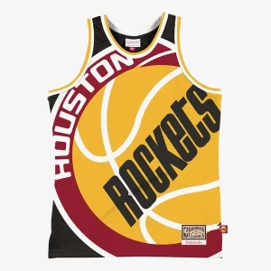 Houston Rockets Hardwood Classics Blown Out Unique Fashion Jersey Black - Pour les joueurs de basketball amateurs - Adapté à tous les styles de jeu