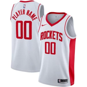 Houston Rockets Nike 2020/21 Swingman Custom Jersey Association Edition Splendide White - Pour les joueurs de basketball amateurs - Adapté à tous les styles de jeu