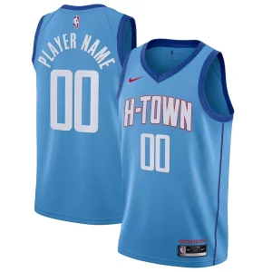 Houston Rockets Nike 2020/21 Swingman Custom Jersey Bold Blue City Edition - Style contemporain - Restez à la mode avec ce maillot