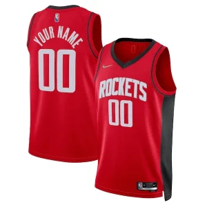 Houston Rockets Nike 2021/22 Dashing Diamond Swingman Custom Jersey Icon Edition Red - Garantie satisfaction - Si vous n'êtes pas satisfait