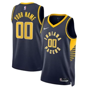 Indiana Pacers Nike Unisex 2022/23 Swingman Custom Jersey Navy Commémoratif Icon Edition - Pour les matchs d'athlétisme - Restez frais et confortable