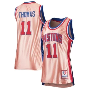Isiah Thomas Detroit Pistons Women's 75th Anniversary Rose Gold Collectible 1982 Swingman Jersey Pink - Idéal pour les soirées de sport - Montrez votre style