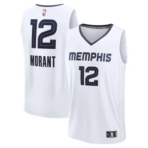 Ja Haut de gamme Morant Memphis Grizzlies Fast Break Replica Player Jersey Association Edition White - Giftez-le à un fan dévoué - Livraison en temps pour les fêtes