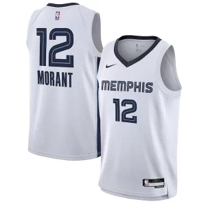 Ja Morant Memphis Grizzlies Classique Nike Youth Swingman Jersey Association Edition White - Maillot de qualité supérieure - Durable et résistant