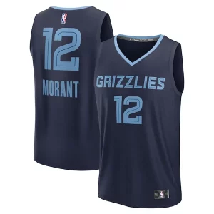 Ja Morant Memphis Grizzlies Exclusif Youth Fast Break Replica Player Jersey Icon Edition Navy - Offre spéciale - Achetez maintenant et économisez