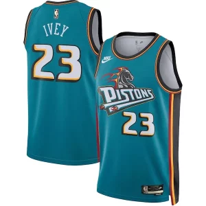 Jaden Ivey Detroit Commémoratif Pistons Nike Swingman Jersey Classic Edition Teal - Maillot de collection - Un bijou pour les amateurs