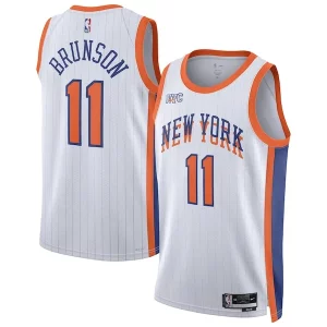 Jalen Brunson Élégant New York Knicks Nike Unisex 2024/25 Swingman Player Jersey City Edition White - Collectionner ce maillot rare - Augmentez la valeur de votre collection
