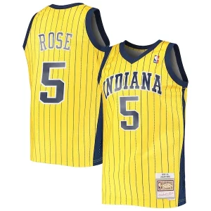Jalen Rose Indiana Élégant Pacers 1999/00 Hardwood Classics Swingman Jersey Gold - Maillot authentique - Reproduit avec soin