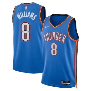 Jalen Williams Exceptionnel Oklahoma City Thunder Nike Unisex Swingman Replica Jersey Icon Edition Blue - Stock limité - Commandez vite votre maillot exclusif