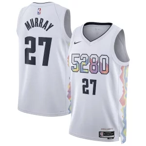Jamal Murray Denver Nuggets Nike Unisex 2024/25 Swingman Bold Player Jersey City Edition White - Fait à la main - Un produit unique et de qualité
