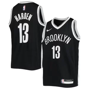 James Harden Brooklyn Nets Nike Youth Notable Swingman Jersey Icon Edition Black - Vêtement de fan emblématique - Montrez votre amour pour l'équipe