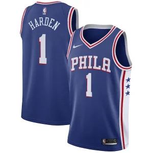 James Harden Philadelphia 76ers Nike Swingman Jersey Icon Edition Royal Personalisable - Idéal pour les collectionneurs - Qualité premium garantie
