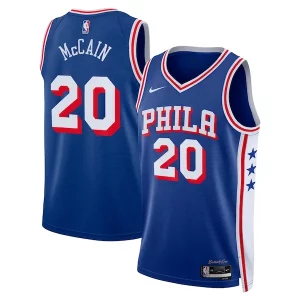 Jared McCain Philadelphia 76ers Nike Swingman Jersey Icon Éclatant Edition Royal - Pour les matchs d'athlétisme - Restez frais et confortable