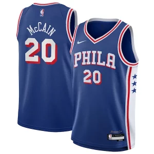 Jared McCain Philadelphia Collectible 76ers Nike Youth Swingman Jersey Icon Edition Royal - Maillot de marque reconnue - Faites confiance à la qualité