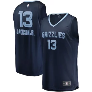 Jaren Jackson Jr. Memphis Grizzlies Replica Fast Break Jersey Navy Icon Premium Edition - Parfait pour le match jour - Montrez votre support avec style