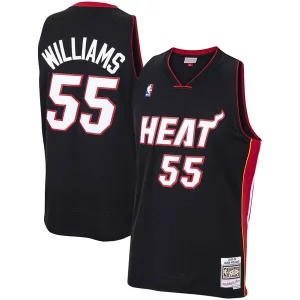 Jason Authentique Williams Miami Heat 2005/06 Hardwood Classics Swingman Jersey Black - Style contemporain - Restez à la mode avec ce maillot