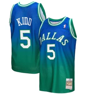 Jason Kidd Dallas Mavericks 1994/95 Hardwood Classics Classique Fadeaway Swingman Player Jersey Green/Navy - Pour les amateurs de basketball passionnés - Livraison rapide