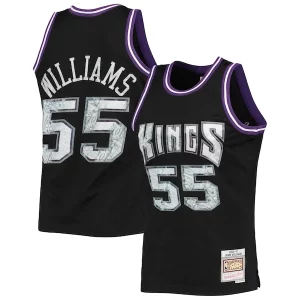 Jason Williams Sacramento Kings 2000/01 Hardwood Classics NBA 75th Anniversary Diamond Swingman Jersey Luxueux Black - Pour les fans de la ligue - Un maillot authentique de la compétition