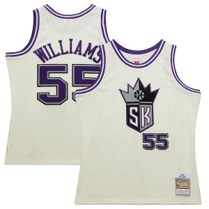 Jason Williams Sacramento Kings Confortable Chainstitch Swingman Jersey Cream - Pour les amateurs de basketball passionnés - Livraison rapide