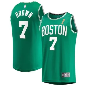 Jaylen Brown Boston Celtics 2024 NBA Finals Champions Fast Break Replica Player Prime Jersey Kelly Green Icon Edition - Nouvelle arrivée - Êtes-vous prêt pour la saison ?