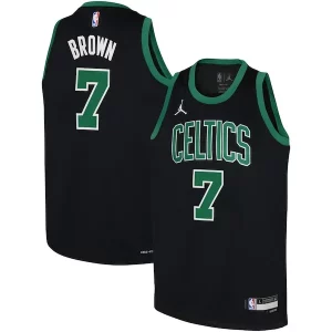 Jaylen Brown Boston Celtics Jordan Brand Youth Swingman Jersey Statement Vibrant Edition Black - Collectionner ce maillot rare - Augmentez la valeur de votre collection