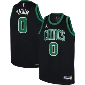 Jayson Tatum Boston Celtics Jordan Brand Youth Swingman Jersey Unique Statement Edition Black - Confort et style combinés - Pour un look exceptionnel