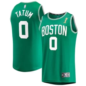 Jayson Tatum Boston Stylish Celtics 2024 NBA Finals Champions Fast Break Replica Player Jersey Kelly Green Icon Edition - Pour les matchs d'athlétisme - Restez frais et confortable