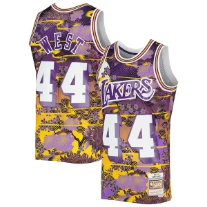 Jerry West Los Notable Angeles Lakers 1971/72 Hardwood Classics Lunar New Year Swingman Jersey Purple - Pour les fans de la ligue - Un maillot authentique de la compétition