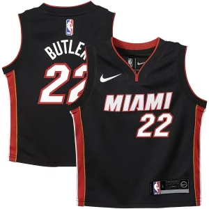 Jimmy Butler Éclatant Miami Heat Nike Toddler Swingman Player Jersey Icon Edition Black - Pour les joueurs de basketball amateurs - Adapté à tous les styles de jeu