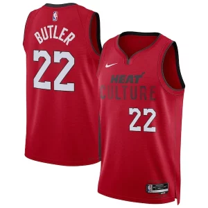 Jimmy Butler Miami Heat Nike Unisex 2024/25 Swingman Player Jersey Exclusif City Edition Red - Maillot authentique - Reproduit avec soin