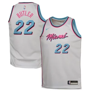 Jimmy Butler Miami Heat Personalisable Nike Youth 2024/25 Swingman Player Jersey City Edition White - Parfait pour le match jour - Montrez votre support avec style