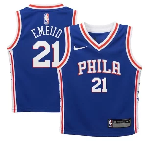 Joel Embiid Philadelphia 76ers Nike Preschool Swingman Player Jersey Icon Gracieux Edition Royal - Pour les joueurs de basketball amateurs - Adapté à tous les styles de jeu