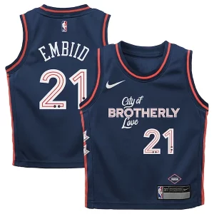 Joel Embiid Philadelphia 76ers Nike Toddler Swingman Replica Jersey City Notable Edition Navy - Pour les matchs d'athlétisme - Restez frais et confortable