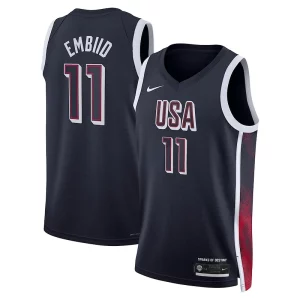 Joel Embiid Unisex Nike Men's USA Basketball 2024 Swingman Player Jersey Tendance Navy - Événement exclusif - Soyez l'un des premiers à avoir ce maillot