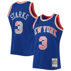 John Starks Tendance New York Knicks 1991/92 Hardwood Classics NBA 75th Anniversary Diamond Swingman Jersey Blue - Nouvelle arrivée - Êtes-vous prêt pour la saison ?