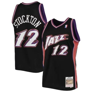 John Stockton Utah Jazz 1998/99 Hardwood Classics Swingman Jersey Black Classique - Stock limité - Commandez vite votre maillot exclusif