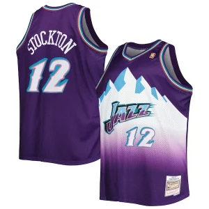 John Stockton Utah Superbe Jazz Big & Tall Hardwood Classics 1996/97 Swingman Jersey Purple - Style contemporain - Restez à la mode avec ce maillot