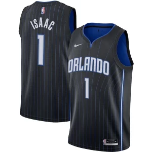 Jonathan Isaac Orlando Magic Élégant Nike Swingman Jersey Black Icon Edition - Livraison gratuite - Économisez sur les frais d'expédition