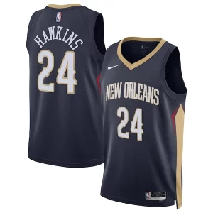 Jordan Collectible Hawkins New Orleans Pelicans Nike Unisex Swingman Jersey Icon Edition Navy - Parfait pour le match jour - Montrez votre support avec style