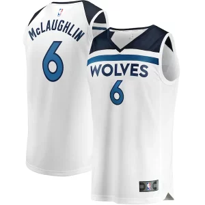 Jordan Éclatant McLaughlin Minnesota Timberwolves Youth Fast Break Replica Player Jersey Association Edition White - Design innovant - Écarte-vous du commun des mortels