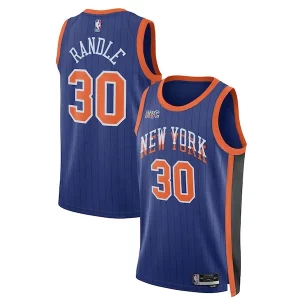 Julius Tendance Randle New York Knicks Nike Unisex 2023/24 Swingman Jersey Blue City Edition - Édition limitée - Uniques dans leur genre