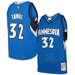 Karl Anthony Towns Haut de gamme Minnesota Timberwolves 2015/16 Swingman Jersey Blue - Édition commemorative - Souvenez-vous des moments inoubliables