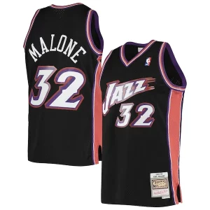 Karl Malone Utah Jazz Dashing 2001/02 Hardwood Classics Swingman Jersey Black - Giftez-le à un fan dévoué - Livraison en temps pour les fêtes