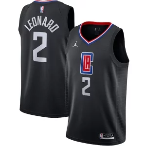 Kawhi Élégant Leonard LA Clippers Jordan Brand 2020/21 Swingman Jersey Statement Edition Black - Maillot de championnat - Revivez les victoires glorieuses